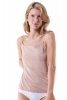Julimex Koszulka Cami top Soft smooth ciemnobeżowa
